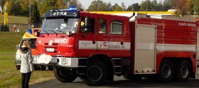 Mezinárodní cvičení hasičů ve městě Adorf